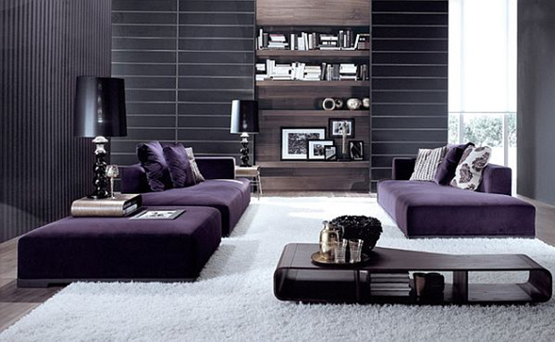 luxury-modern-purple-living-room-design-with-grey-and-white